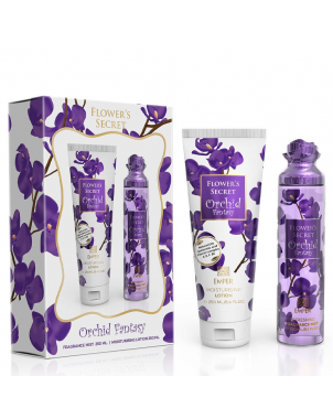 Emper Coffret Flower's Secret Orchid Fantasy : Body Mist Brume Corps 250ml + Body Lotion Lait de Corps 250ml