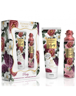 Emper Coffret Flower's Secret Party Body : Body Mist Brume Corps 250ml + Body Lotion Lait de Corps 250ml