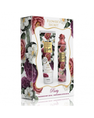 Emper Coffret Flower's Secret Party Body : Body Mist Brume Corps 250ml + Body Lotion Lait de Corps 250ml