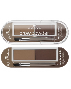 Essence Poudre Sourcils Brow Powder Set 01 Light & Medium 2.3g