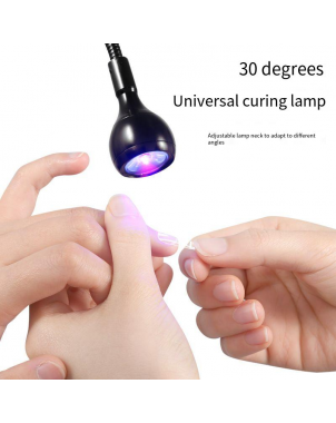Blueque V15 128watt Sèche Ongles avec Mini Lampe de Polymérisation à 360°avec Lumière Rouge Soins de Peau