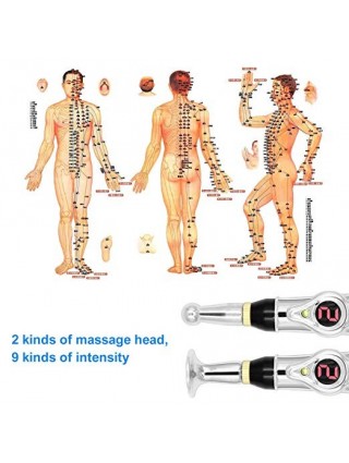 Stylo de Massage Visage Cou Corps Pen Massager Stylo Electrique Santé
