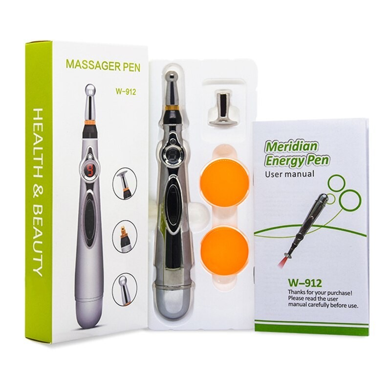 Stylo de Massage Visage Cou Corps Pen Massager Stylo Electrique Santé