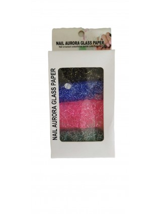 Papier Décoration en Maille Nail Art Manucure Soins Ongles Motif Filet