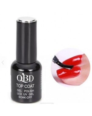 QBD Top Coat Brillant UV LED Nail Art Soins Faux Ongles Gel Manucure