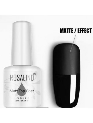 Rosalind Top Coat Matte UV LED Nail Art Soins Faux Ongles Gel Manucure