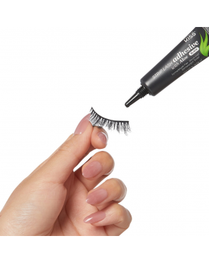 imPress Colle à Cils Noir avec Aleo Vera Adhésif pour Cils en Bande