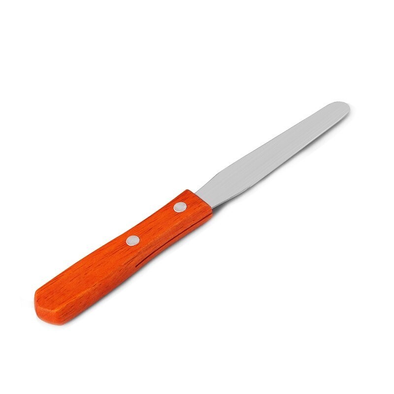Spatule Cire Wax en Acier Manche Bois Bambou Epilation Peau Sensible