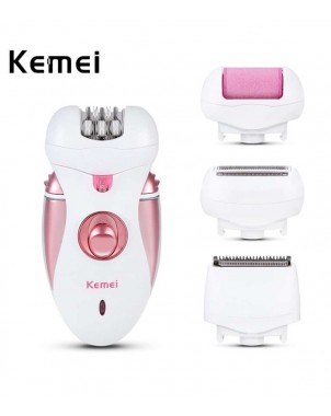 Epilateur KEMEI 4 en 1 - Rechargeable Epilation Rapide Confortable