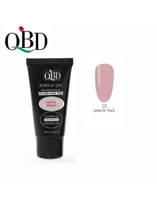 QBD Gel Acrylique Peach Bud Polygel Soins Ongles Nail Art Manucure