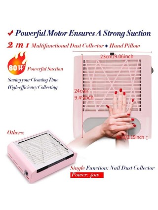 Aspirateur de Poussière à Ongles 80 watt Professionnel Soins Manicure