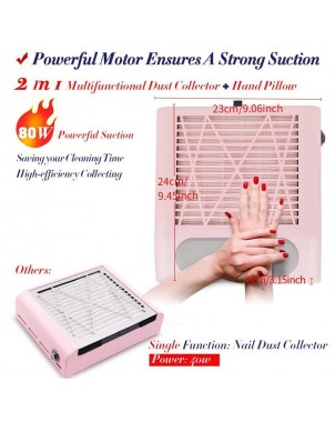 Aspirateur de Poussière à Ongles 80 watt Professionnel Soins Manicure