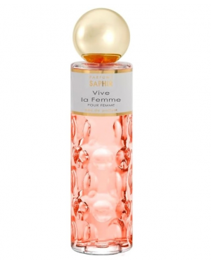 Parfums Saphir Vive la Femme Eau De Parfum Avec Vaporisateur pour Femme 200ml