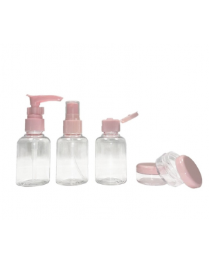 Azal Kit Voyage pour Cosmétiques - 2 Pots et 3 Flacons