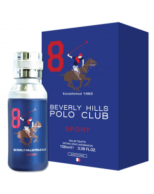 Sport 8 Beverly Hills Polo Club - Eau de Toilette pour Homme 100ml