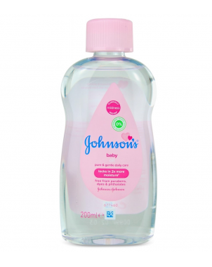 Johnson's Baby Oil Daily Care 200ml Huile Hydratant pour les Bébés Soins Quotidien