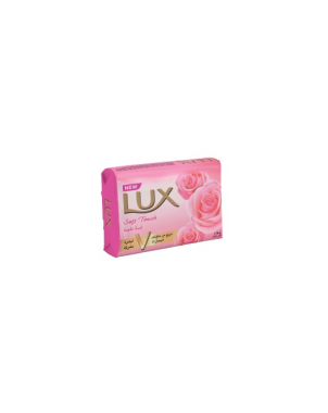 Lux Savon Soft Touch 75g Savon Nettoyant pour les Mains Essence de Soie et Eau de Rose