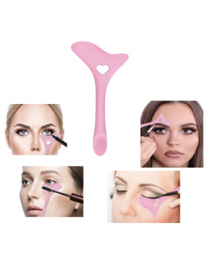 Eyeliner Aid en Silicone Outil d'Aide de Maquillage Eyeliner Eyeshadow Sourcils et Lèvres