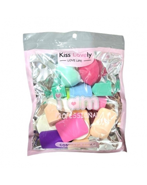 Kiss Lovely Pack de 22pcs Eponges Maquillage Professionnels "I am Professional"