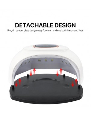 sèche ongle T6 puissance 158 watt - led - uv - matériel onglerie