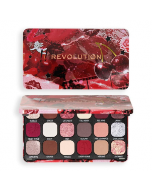 Revolution Palette Forever Flawless Cherry Rebel Red Palette Fard à Paupières
