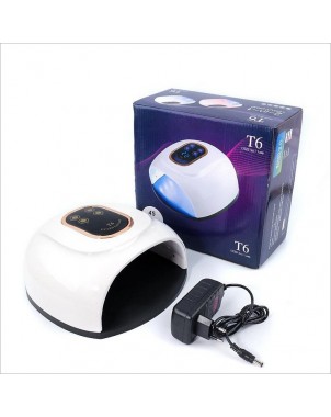 sèche ongle T6 puissance 158 watt - led - uv - matériel onglerie