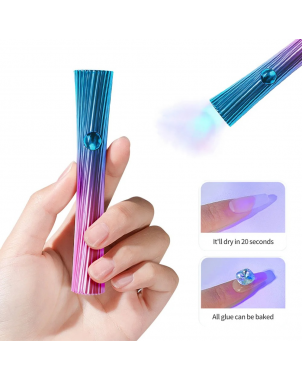 Mini Sèche Ongles Coloré Lampe à Ongles UV LED Portable Rechargeable