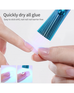 Mini Sèche Ongles Coloré Lampe à Ongles UV LED Portable Rechargeable