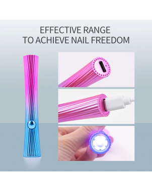 Mini Sèche Ongles Coloré Lampe à Ongles UV LED Portable Rechargeable