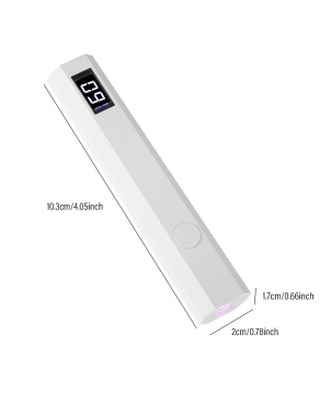 Mini Sèche Ongles Lampe à Ongles UV LED Portable Rechargeable avec Ecran LCD