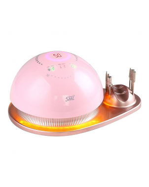 Ponceuse à Ongles SML M21 Puissance 50 000 RPM Soins Onglerie Professionnel avec Pédale et 6 Embouts en Fer