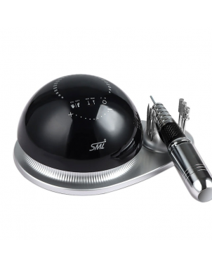 Ponceuse à Ongles SML M21 Puissance 50 000 RPM Soins Onglerie Professionnel avec Pédale et 6 Embouts en Fer