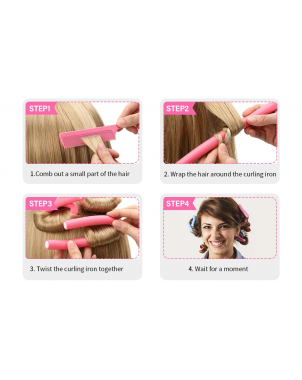 Bigoudis Lot 10pcs Accessoires Cheveux Coiffage sans Chaleur