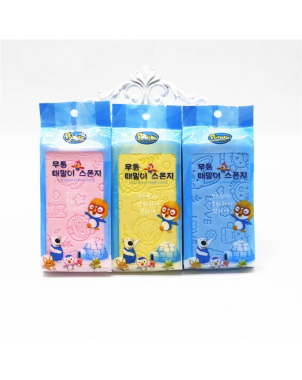 Pororo Eponge de Bain Exfoliante pour le Corps Eponge de Douche Durable Gommage Corps