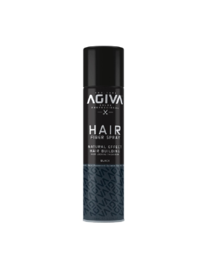 AGIVA Hair Fiber Spray Toppik Black 150ml Spray Colorant pour Cheveux Effet Naturel