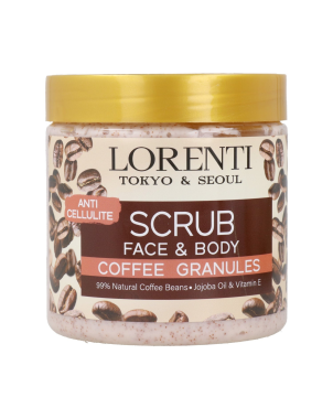 LORENTI Scrub Coffee 500ml Gommage Visage et Corps Café