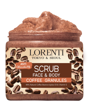 LORENTI Scrub Coffee 500ml Gommage Visage et Corps Café