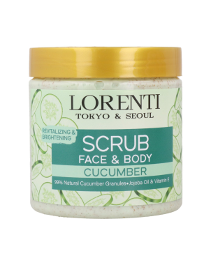 LORENTI Scrub Cucumber 500ml Gommage Visage et Corps Concombre