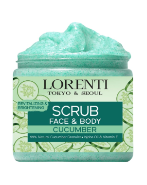 LORENTI Scrub Cucumber 500ml Gommage Visage et Corps Concombre