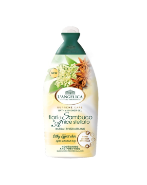 L'Angelica Gel Bain et Douche Nourrissant et Purifiant Fleur de Sureau et Anis Etoilé 500ml