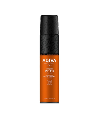 AGIVA Hair Styling Spray Rock Mega Strong 02 Orange 400ml Spray Coiffant Tenue Méga Forte et Brillance
