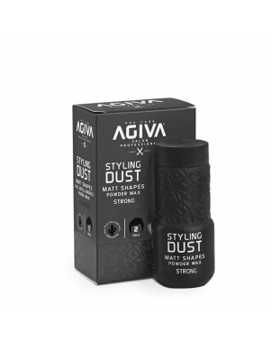 AGIVA Styling Hair Powder Wax Strong 02 Black 20g Poudre Coiffante Tenue Forte Finition Matte