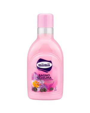 Milmil Gel Douche Mousse Bain Mûre et Musc 2L