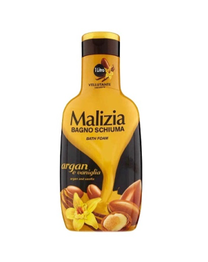 Malizia Gel Douche Moussant Huile d'Argan et Vanille 1L