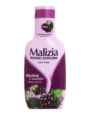 Malizia Gel Douche Moussant Mûre et Musc 1L