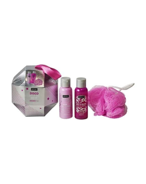 Sence Coffret Shower Trio Disco Made Me Do It 3pcs : Gel Douche 50ml + Crème de Douche 50ml + Eponge Corporelle