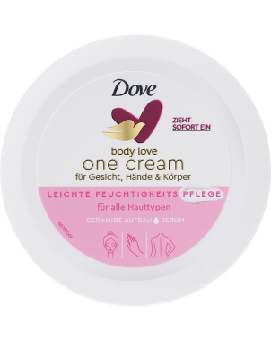 Dove Crème Visage et Corps One Cream Hydratation Tous Types de Peaux 250ml