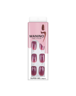 Manino Faux Ongles Mains Press On Colorés 24pcs