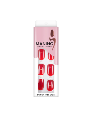 Manino Faux Ongles Mains Press On Colorés 24pcs