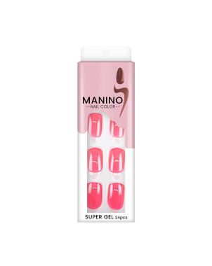 Manino Faux Ongles Mains Press On Colorés 24pcs